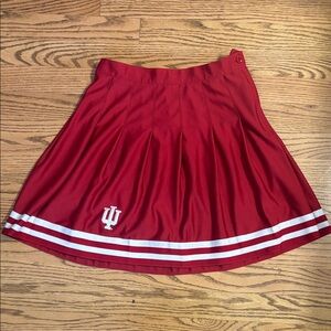Indiana University Red Skater Skirt with White Stripes. Size XS